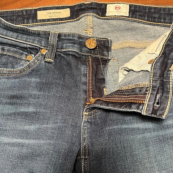 Ag Adriano Goldschmied The Legging Super Skinny "49" Dark Wash Jeans 27R - Picture 7 of 13